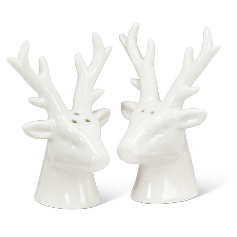 Stag Head Christmas Salt & Pepper