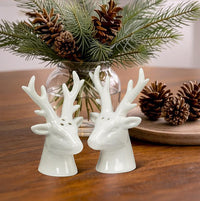 Stag Head Christmas Salt & Pepper