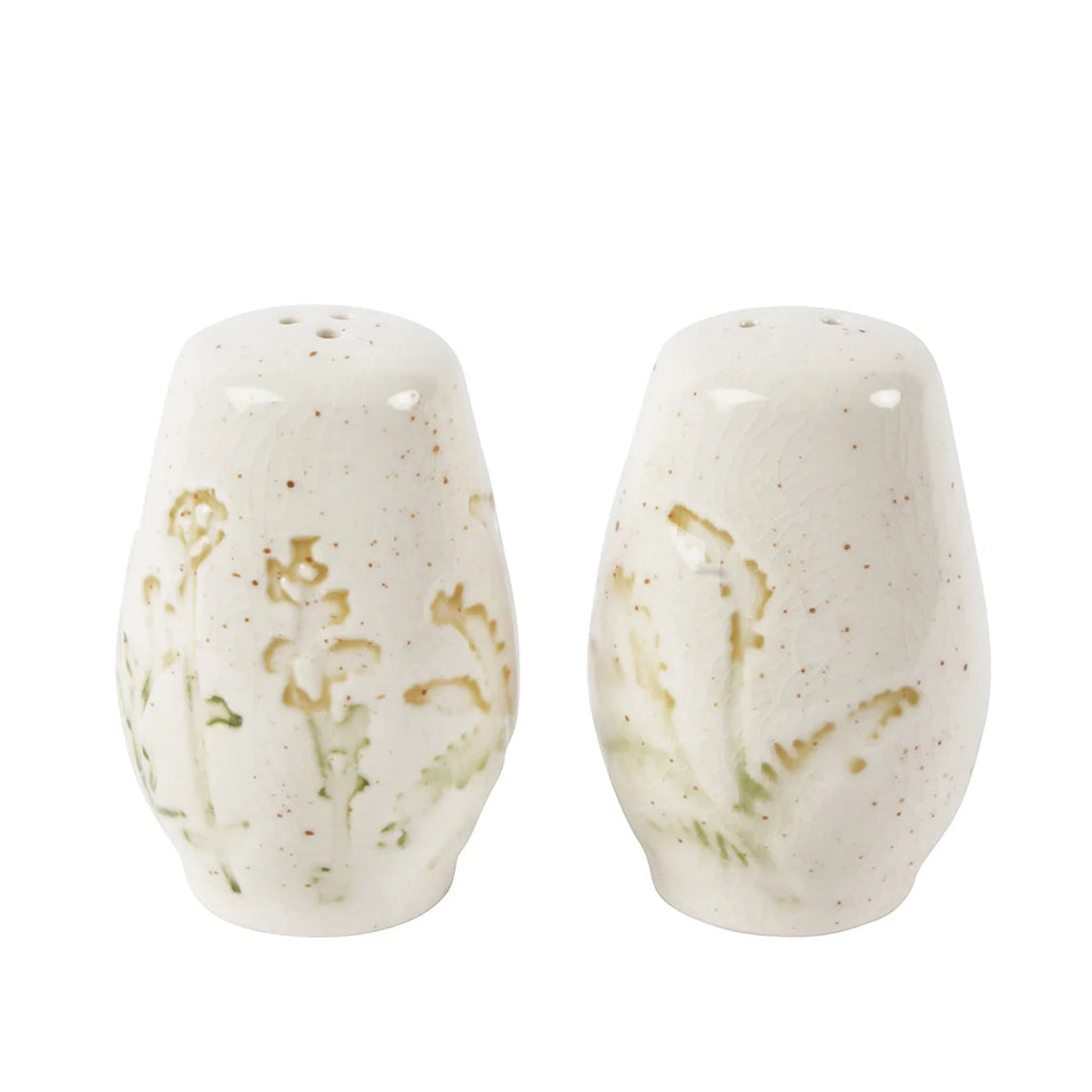 Embossed Floral Salt & Pepper