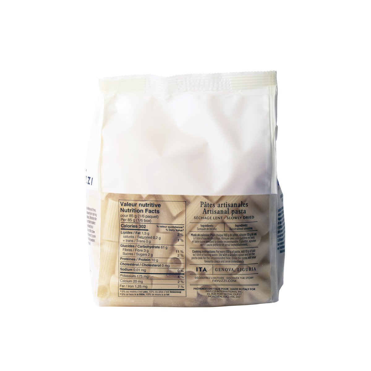 Favuzzi Rigatoni Bronze Die Pasta, 500g