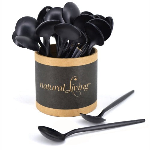 Mini Matte Black Spoons