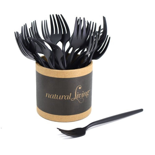 Mini Matte Black Forks