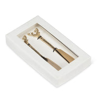 Stag Head Pate Spreaders-Set of 2