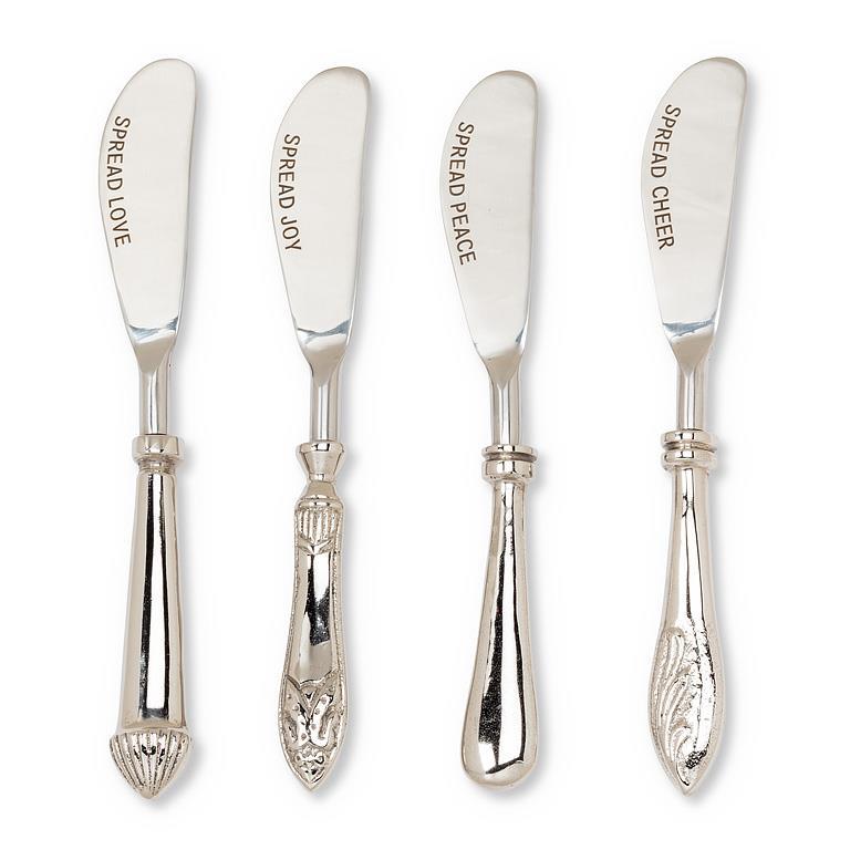 Festive Cheer Christmas Pate Spreaders. Set of 4