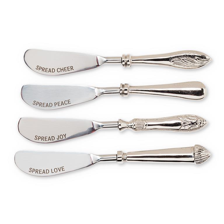 Festive Cheer Christmas Pate Spreaders. Set of 4