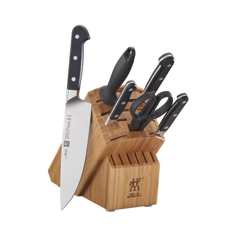 ZWILLING Pro 7 Piece, Knife Block Set, Bamboo-0