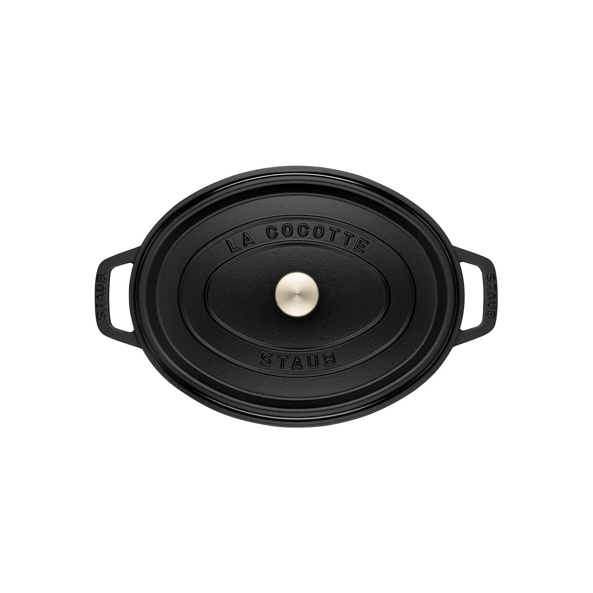 STAUB La Cocotte 8 L Cast Iron Oval Cocotte, Black