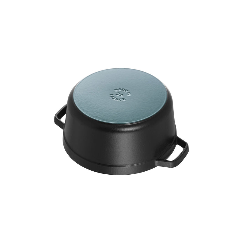 STAUB La Cocotte 3.7 L Cast Iron Round Cocotte, Black-1