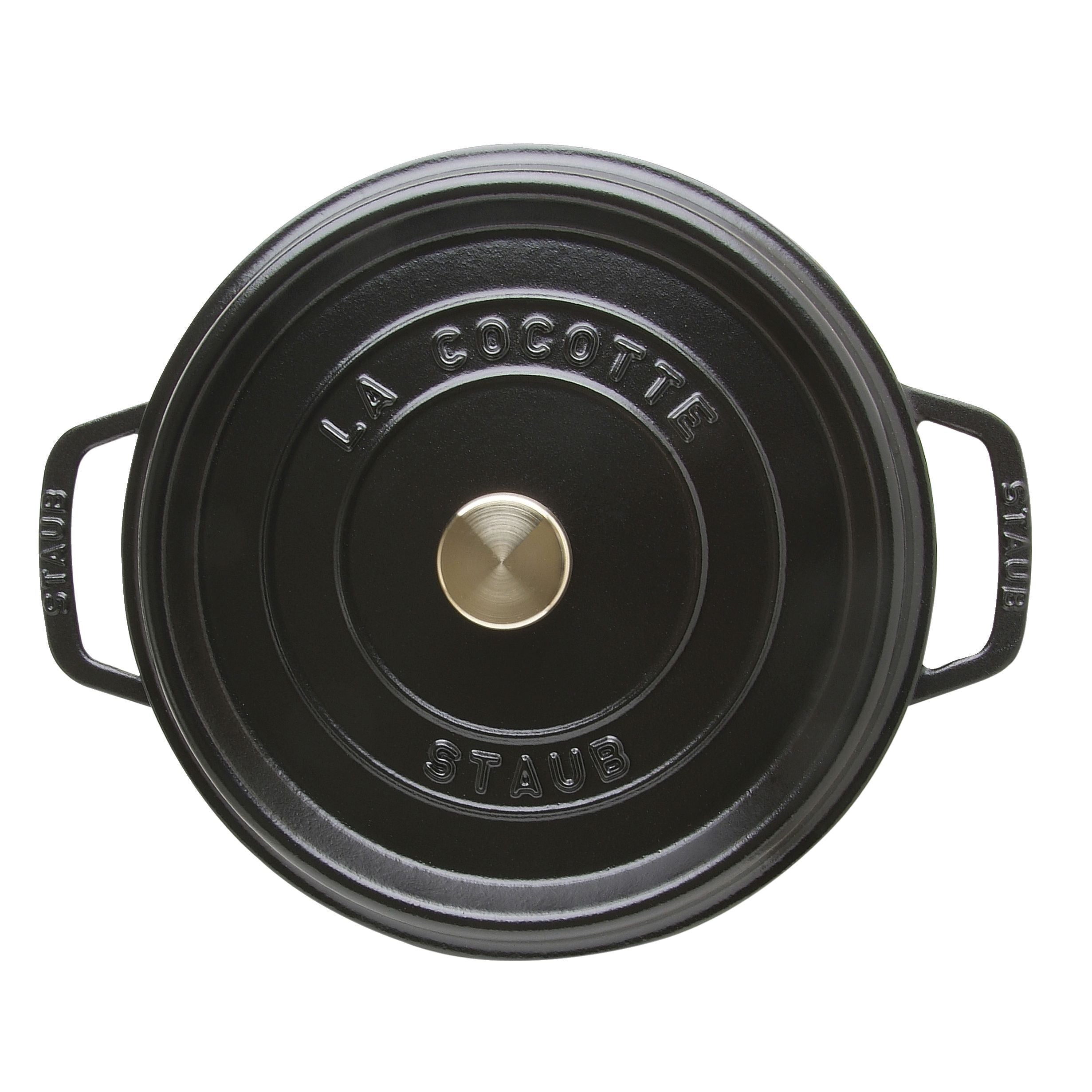 STAUB La Cocotte 3.7 L Cast Iron Round Cocotte, Black – PEPPER