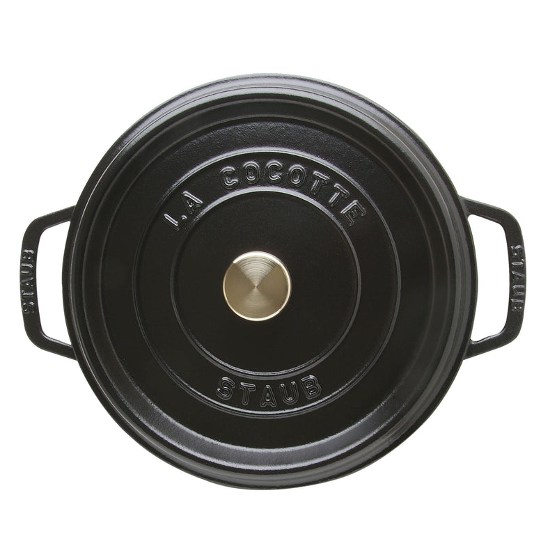 STAUB La Cocotte 3.7 L Cast Iron Round Cocotte, Black-3