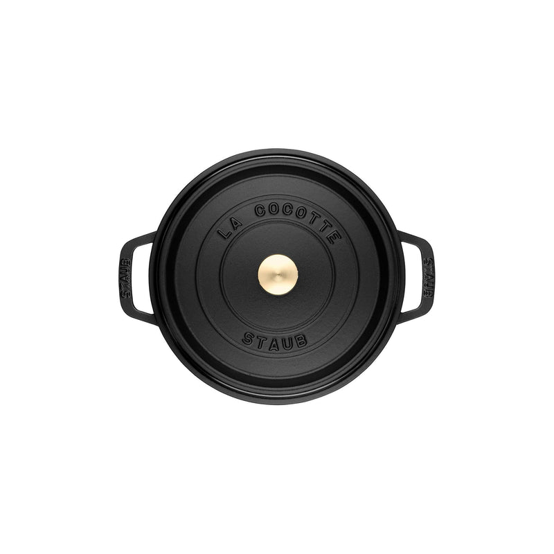 STAUB La Cocotte 5.25 L Cast Iron Round Cocotte, Black-1
