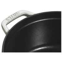 STAUB La Cocotte 6.75 L Cast Iron Round Cocotte, White Truffle-3