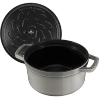 STAUB La Cocotte 5.25 L Cast Iron Round Cocotte, Graphite-Grey-2