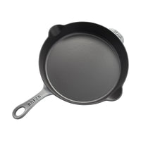 STAUB Pans 28 cm / 11 inch Cast Iron Traditional Deep Frypan, Graphite-Grey-1