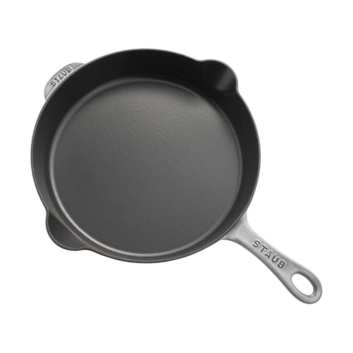 STAUB Pans 28 cm / 11 inch Cast Iron Traditional Deep Frypan, Graphite-Grey-2