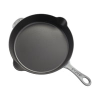 STAUB Pans 28 cm / 11 inch Cast Iron Traditional Deep Frypan, Graphite-Grey-2