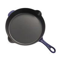 STAUB Pans 28 cm / 11 inch Cast Iron Traditional Deep Frypan, Dark-Blue-3