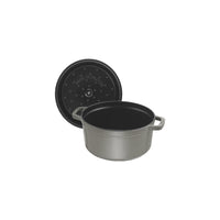 STAUB La Cocotte 6.75 L Cast Iron Round Cocotte, Graphite-Grey-1