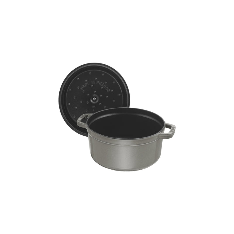STAUB La Cocotte 6.75 L Cast Iron Round Cocotte, Graphite-Grey-1