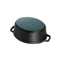 STAUB La Cocotte 8 L Cast Iron Oval Cocotte, Black