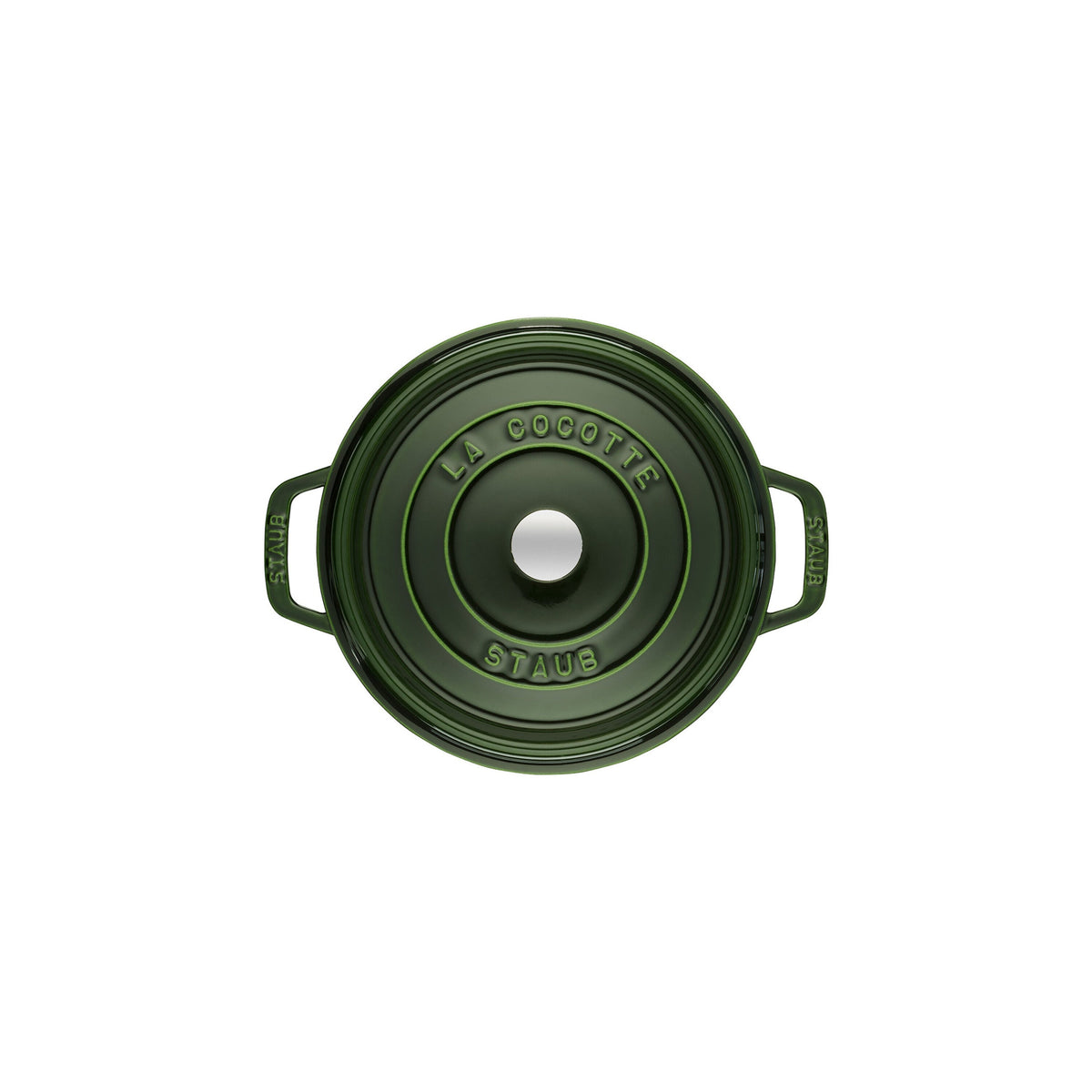 STAUB La Cocotte 6.75 L Cast Iron Round Cocotte, Basil-Green-3