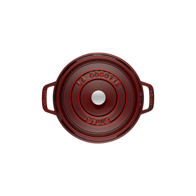 STAUB La Cocotte 6.75 L Cast Iron Cocotte, Grenadine-Red-3