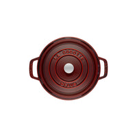 STAUB La Cocotte 5.25 L Cast Iron Round Cocotte, Grenadine-Red