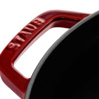 STAUB La Cocotte 5.25 L Cast Iron Round Cocotte, Grenadine-Red-3