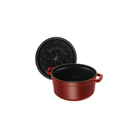 STAUB La Cocotte 3.7 L Cast Iron Round Cocotte, Grenadine-Red-1