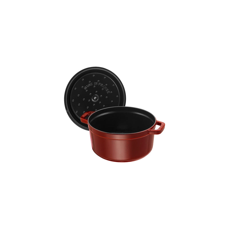STAUB La Cocotte 6.75 L Cast Iron Cocotte, Grenadine-Red-2