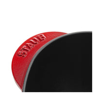 STAUB La Cocotte 1.75 L Cast Iron Heart Cocotte, Cherry