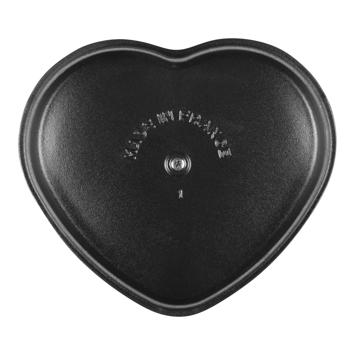 STAUB La Cocotte 1.75 L Cast Iron Heart Cocotte, Cherry
