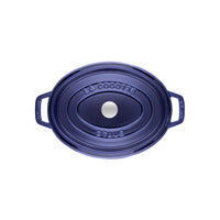 STAUB La Cocotte 5.5 L Cast Iron Oval Cocotte, Dark-Blue