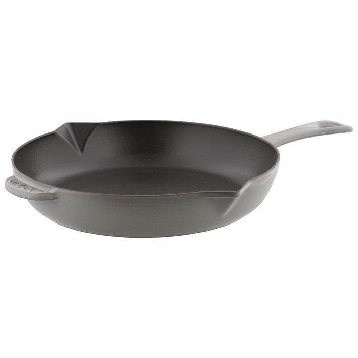 STAUB Pans 26 cm / 10 inch Cast Iron Frying Pan, Graphite-Grey-0