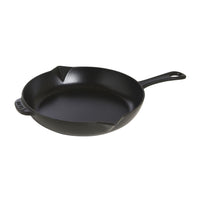 STAUB Pans 26 cm / 10 inch Cast Iron Frying Pan, Black-0
