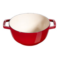 STAUB Specialities Cast Iron Fondue Set, Cherry-2