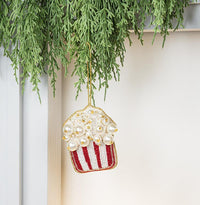 Pearl Popcorn Bead Christmas Ornament