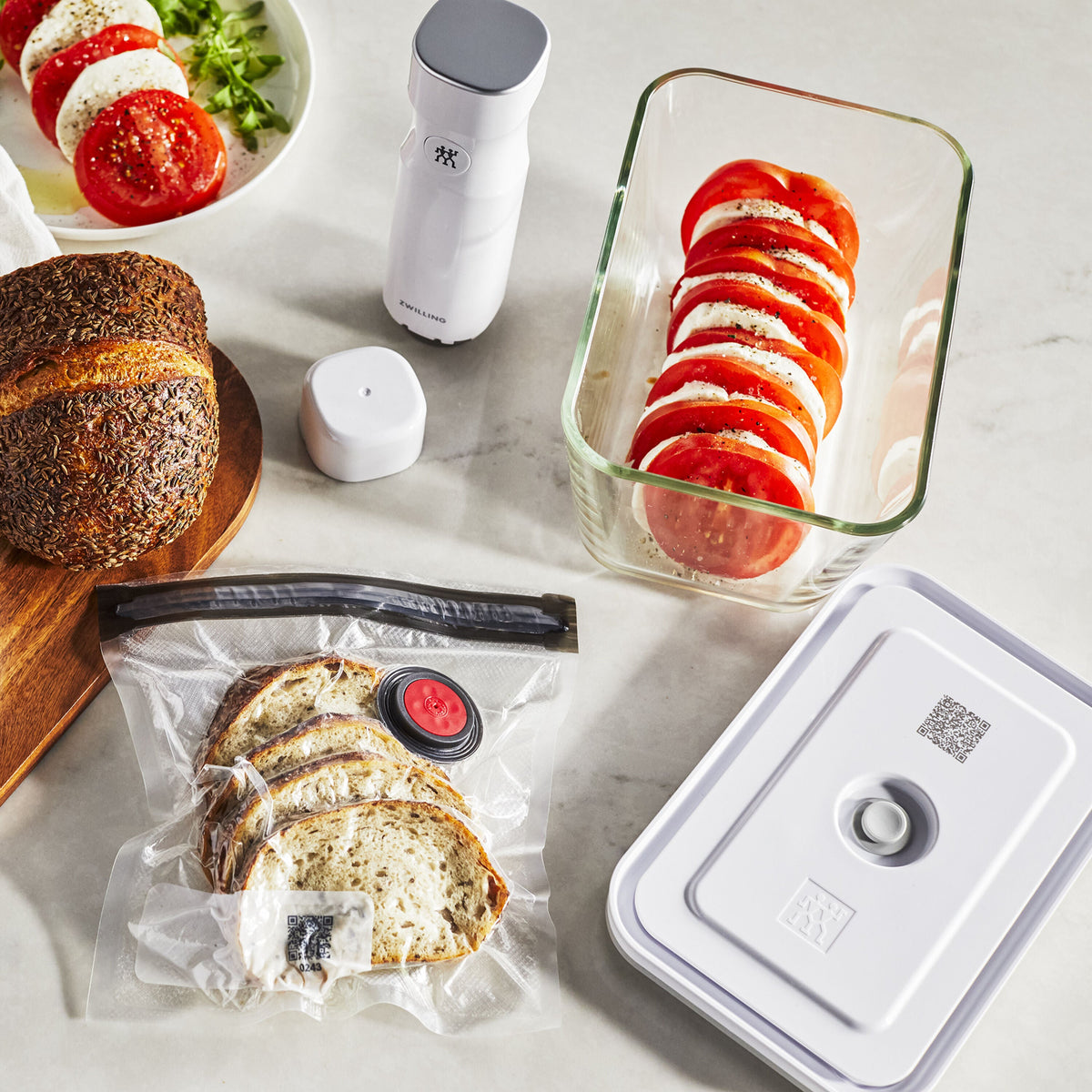 ZWILLING Fresh & Save Glass / M/L Vacuum Starter Set, 7 Piece