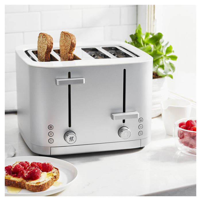 ZWILLING Enfinigy 4 Short Slots Toaster - Silver