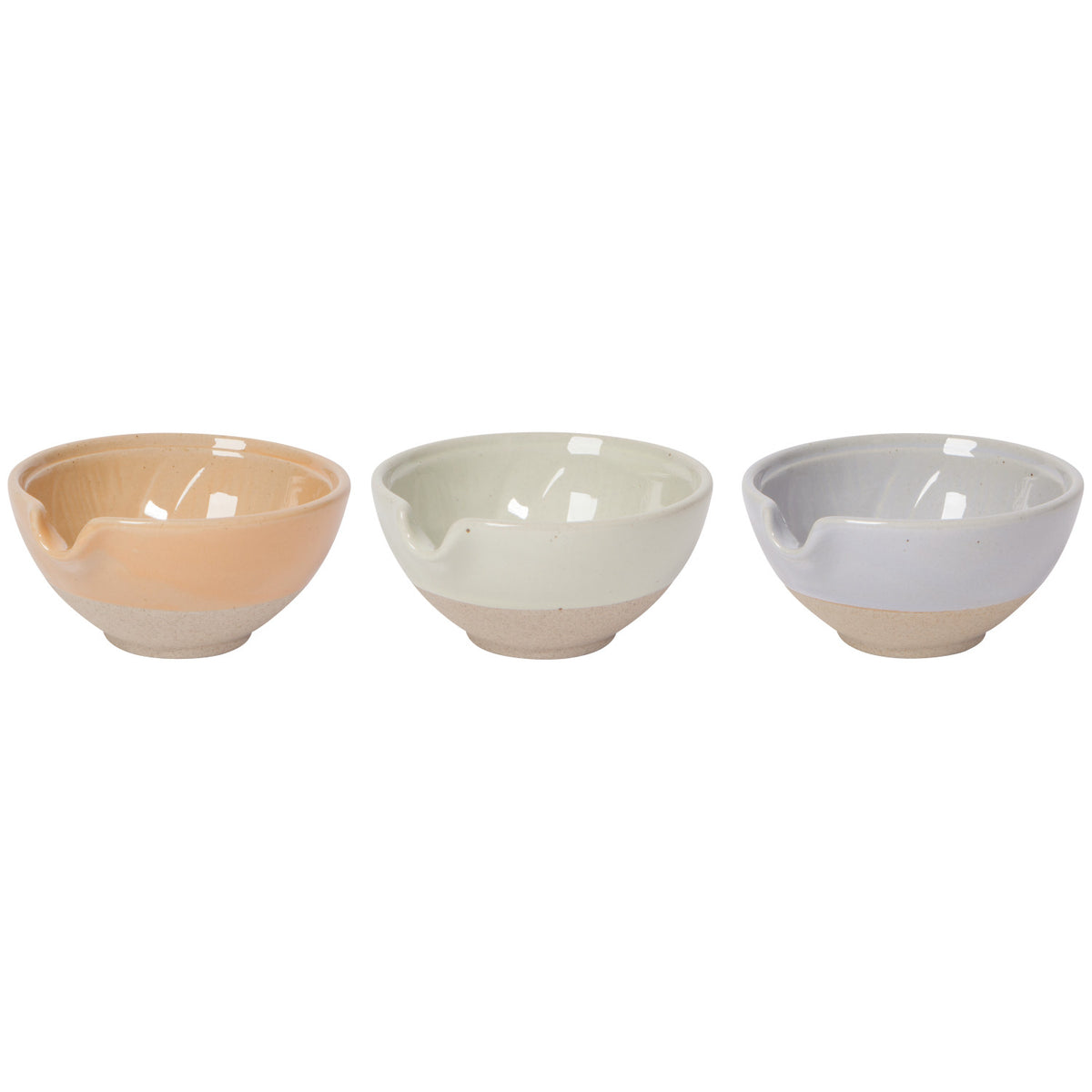Aster Mini Spout Bowls, Set of 3