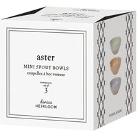 Aster Mini Spout Bowls, Set of 3