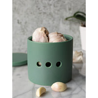 Matte Elm Green Garlic Keeper