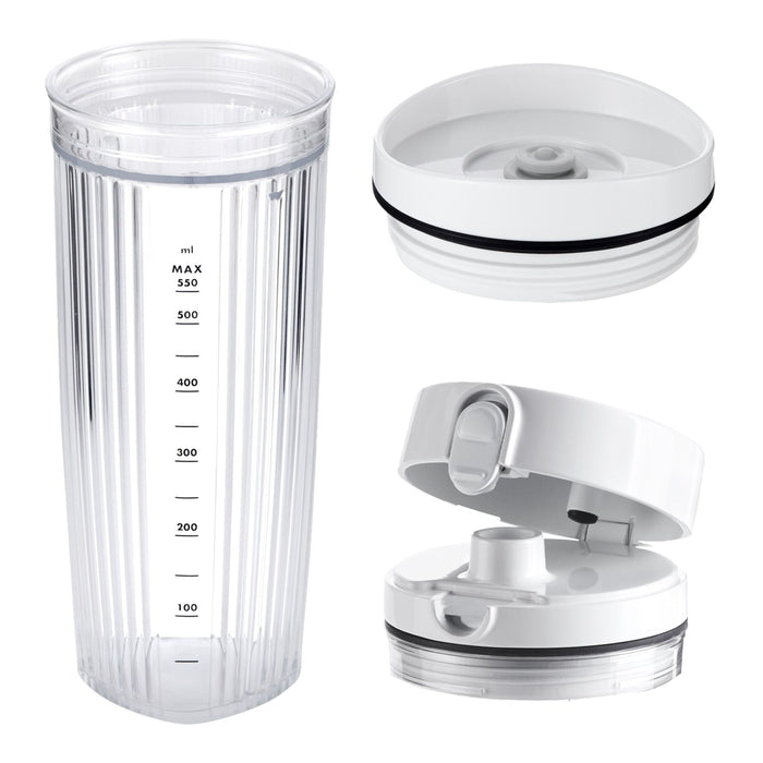 ZWILLING Enfinigy Personal Blender Jar with Drinking Lid and Vacuum Lid