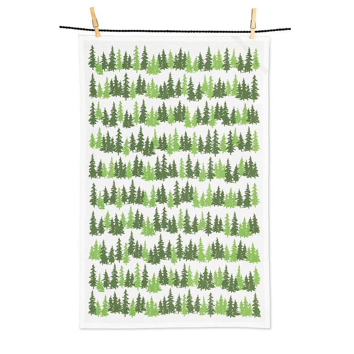 Rows of Evergreen Kitchen Towel