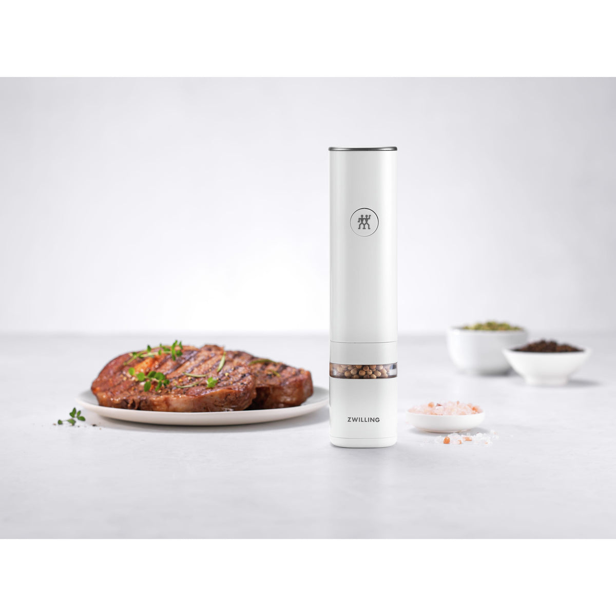 ZWILLING Enfinigy Electric Salt And Pepper Mill, White-1
