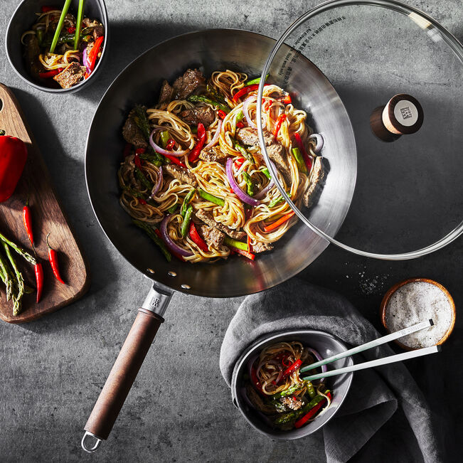 Carbon Steel Dragon Wok, 32cm
