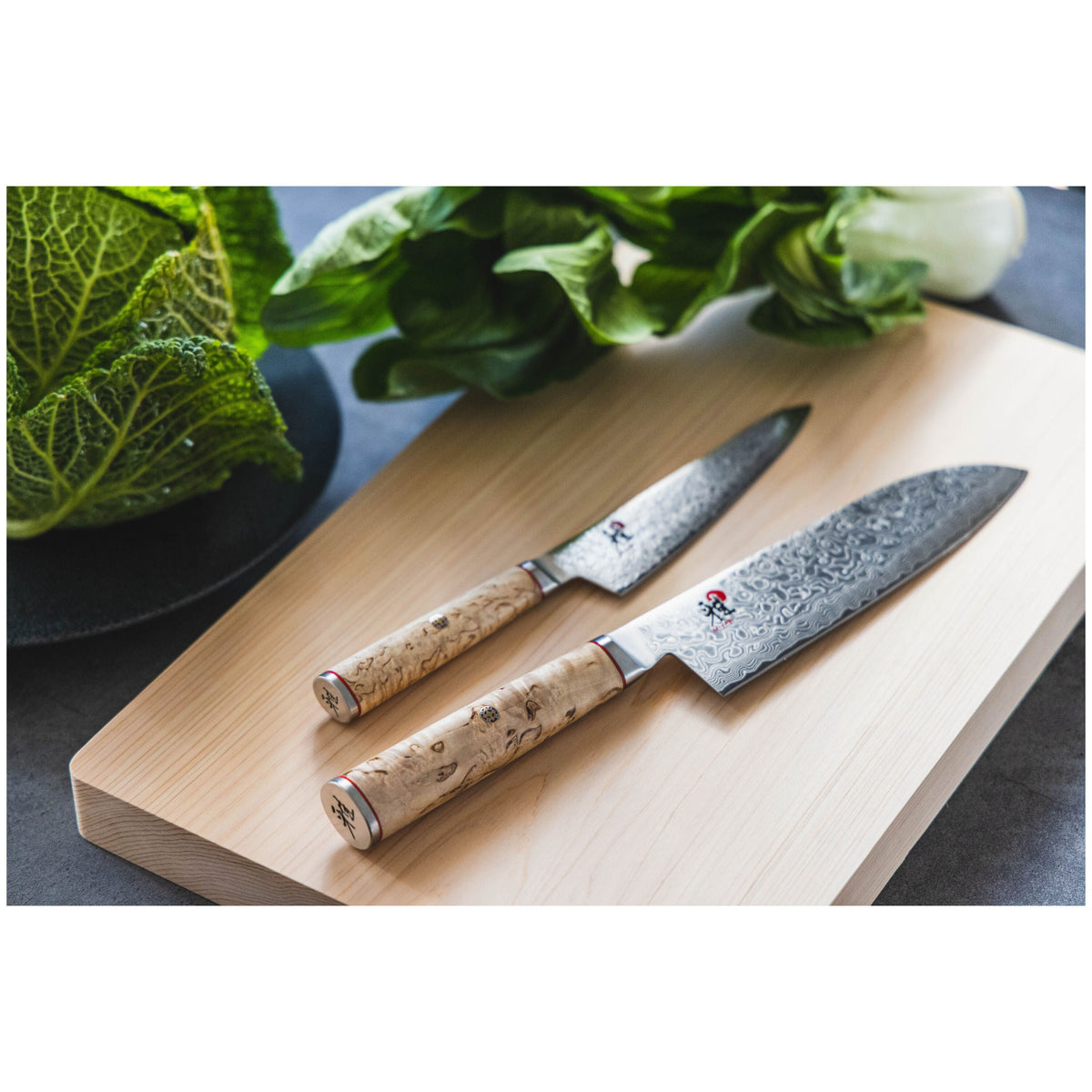 MIYABI 5000 MCD 7 inch Santoku, Brown-3