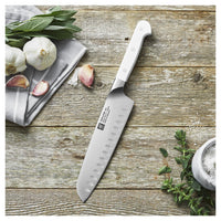 ZWILLING Pro le blanc 7 inch Santoku, White-2