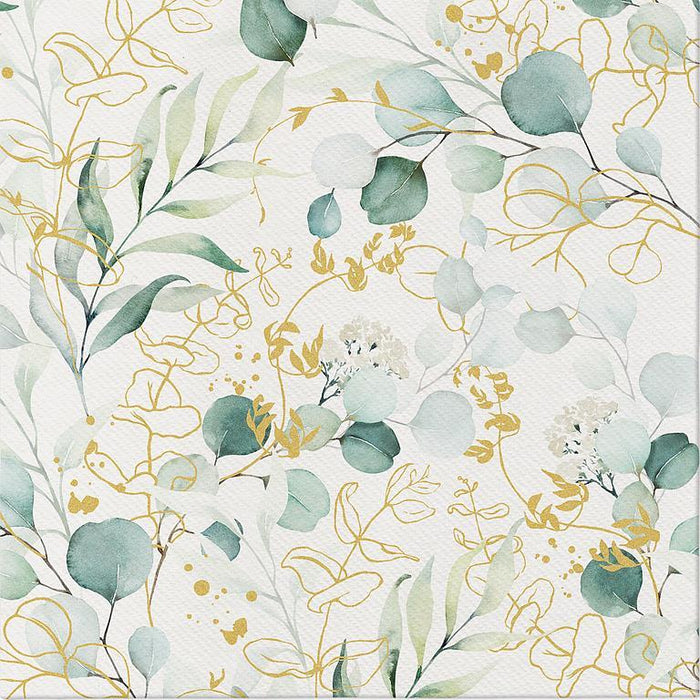 Golden Eucalyptus (D) Napkin, 12 pk.