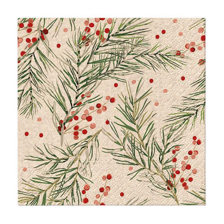 Holly and Berries, Napkins 20Pk